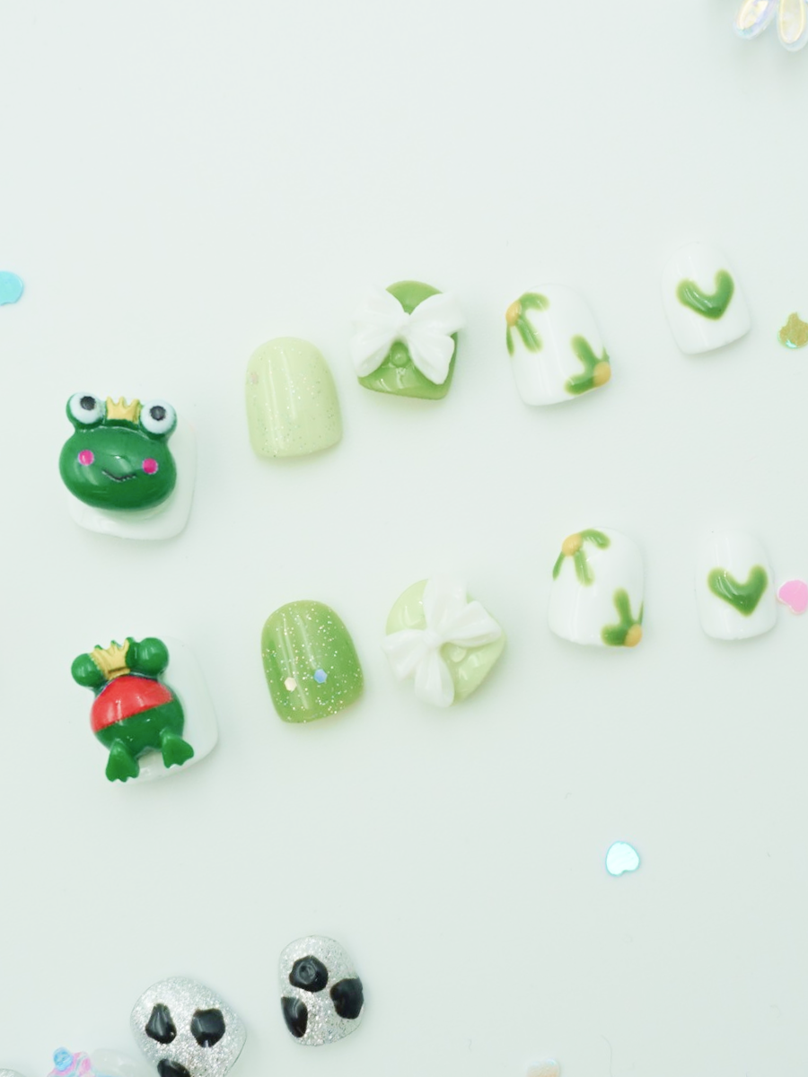 兒童穿戴甲套裝 韓國無毒小童美甲