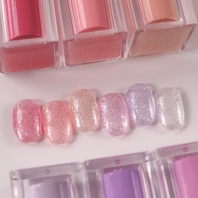 [Mayour] Pink Salt Reflective Glitter Gel | 粉色鹽晶閃粉膠 | 玫瑰珊瑚粉 | 結晶感亮片