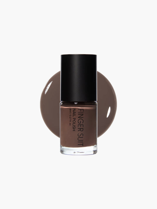 Finger Suit | Porcini | 指甲油 | Solid Color Nail Polish| 棕灰森林指甲油 | 沉穩泥土調