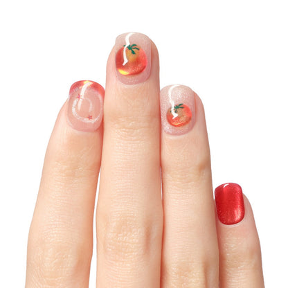 fruits press on nails