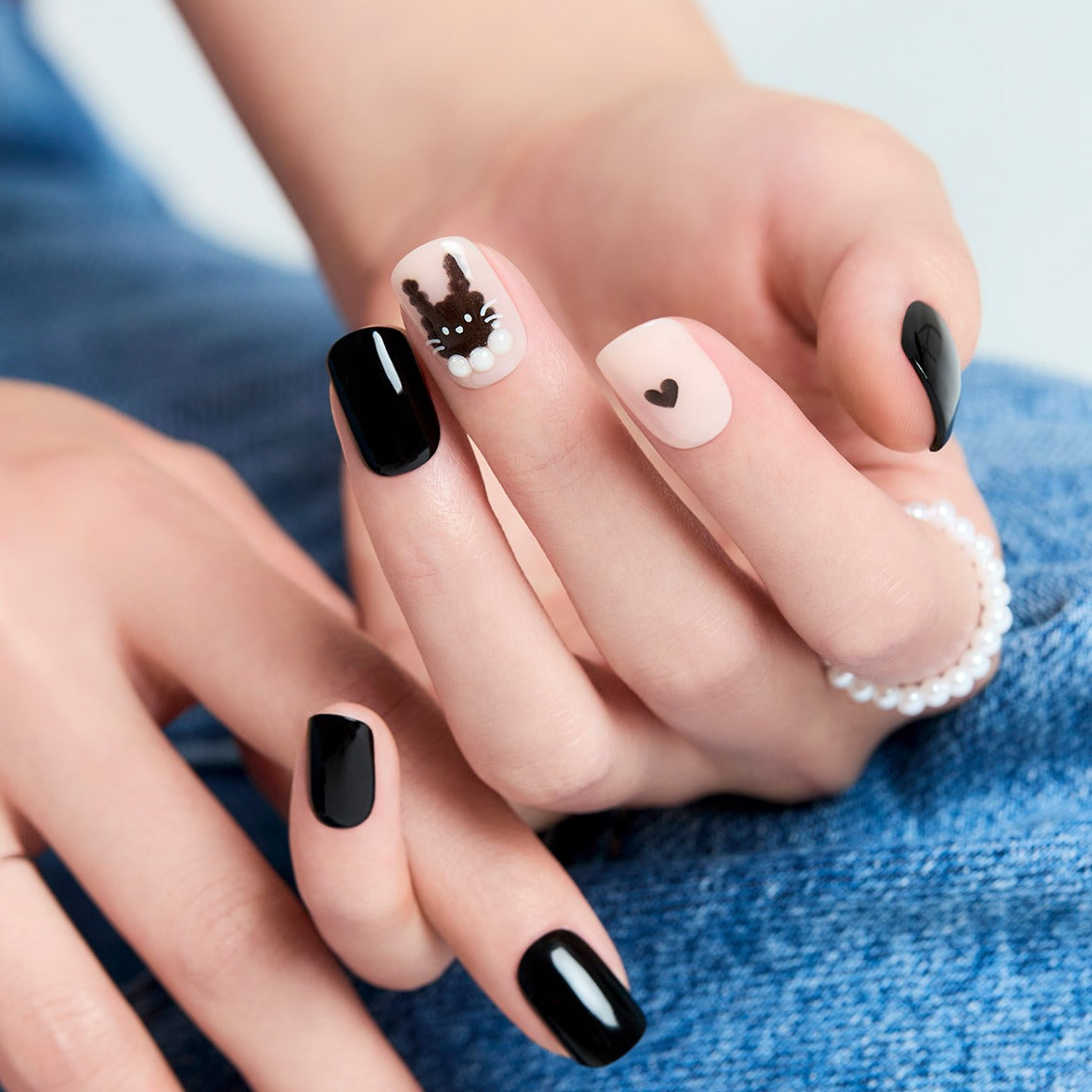 Cute Bunny Design Press-On Nails