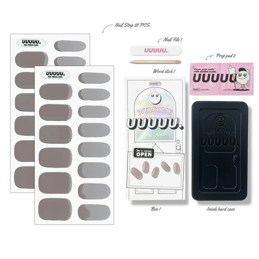 Nail stickers that harden with UV light