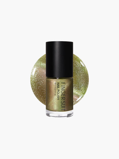 Finger Suit | Saturn Flare | 指甲油 | Magnetic Nail Polish| 貓眼指甲油 | 迷幻萊姆光