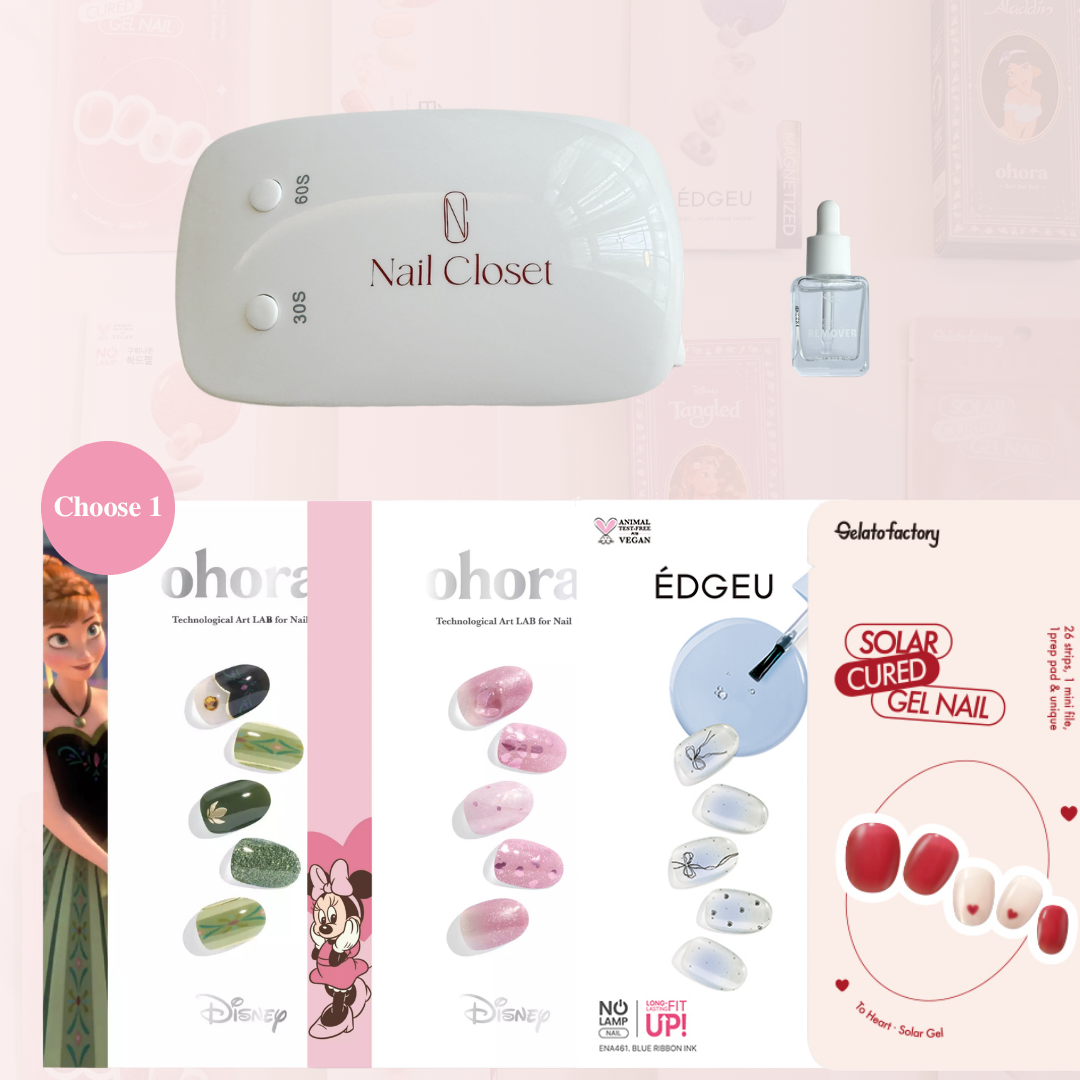 DIY gel nail wraps starter bundle for beginners