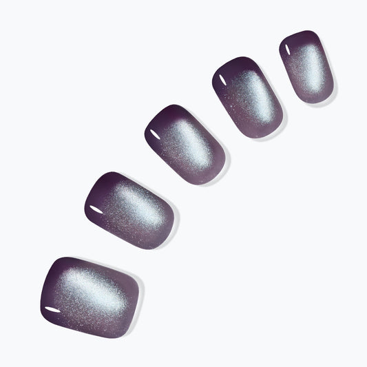 紫色貓眼穿戴甲