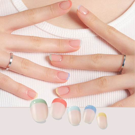 Gelato Factory-KR | Sophie Palette| 五種柔和色彩法式美甲|指甲貼|Solar Gel
