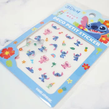 Disney Stitch Nail Stickers with Stitch Angel and tropical nail art decals
