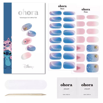 Ohora x Disney Stitch & Angel Semi-Cured Gel Nail Strips