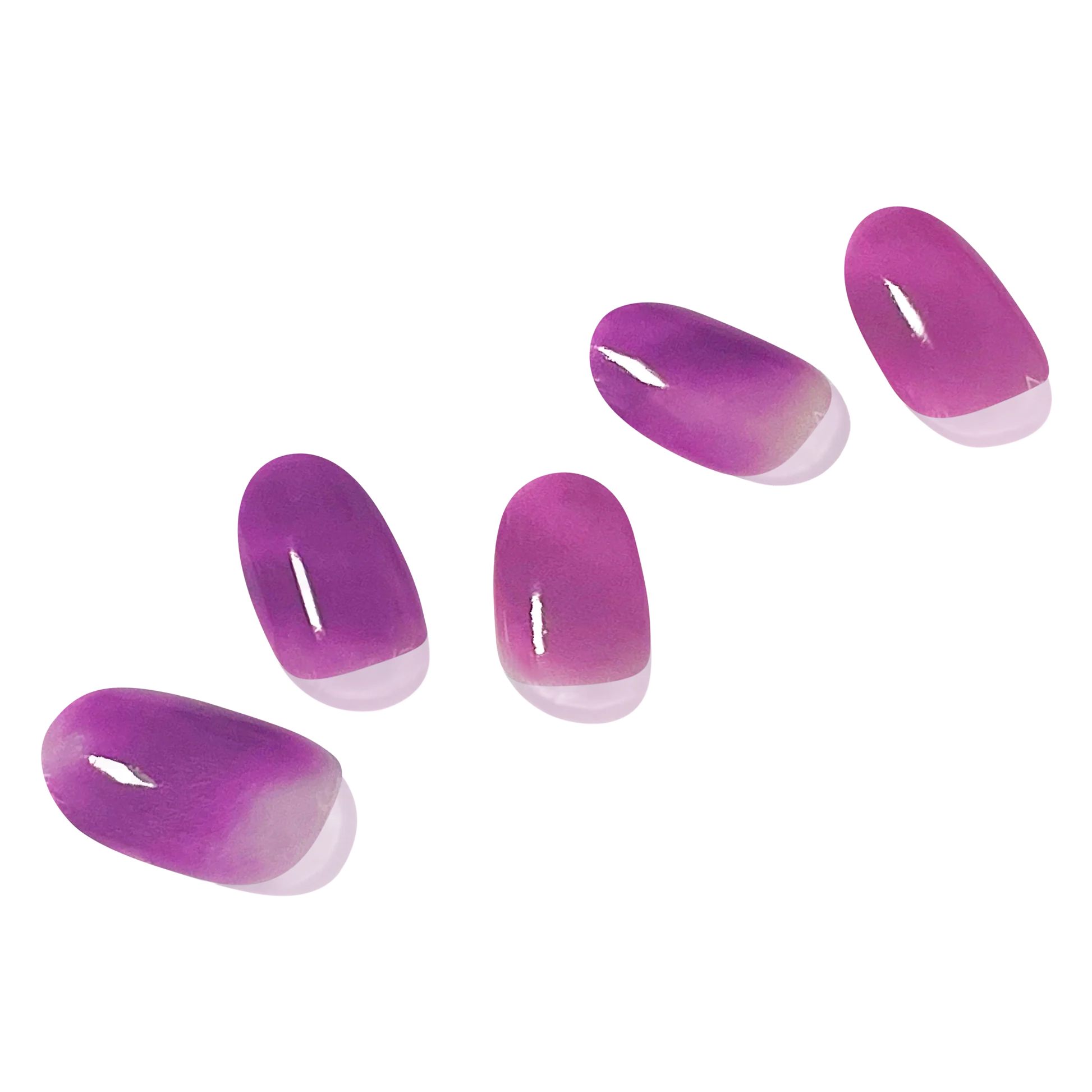 Nail stickers that harden with UV light