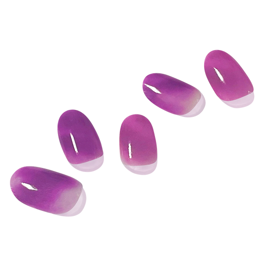 Nail stickers that harden with UV light