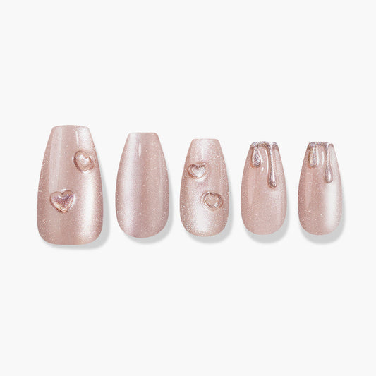 心心貓眼穿戴甲