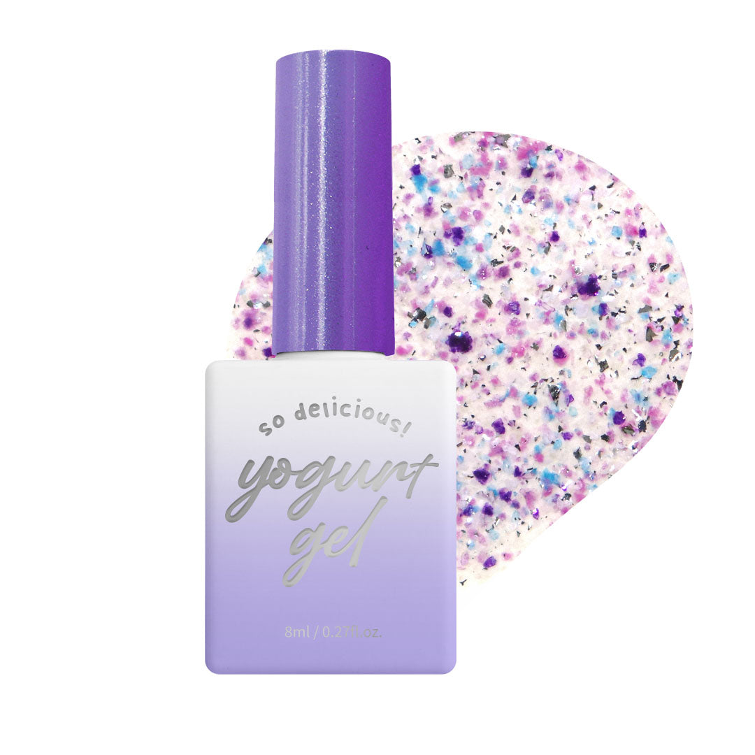 [Yogurt Nail] 'Twin Tweed' Glitter Gel #G55 Bora Bora | GEL甲油 | Glitter Gel｜粉紫小香風美甲