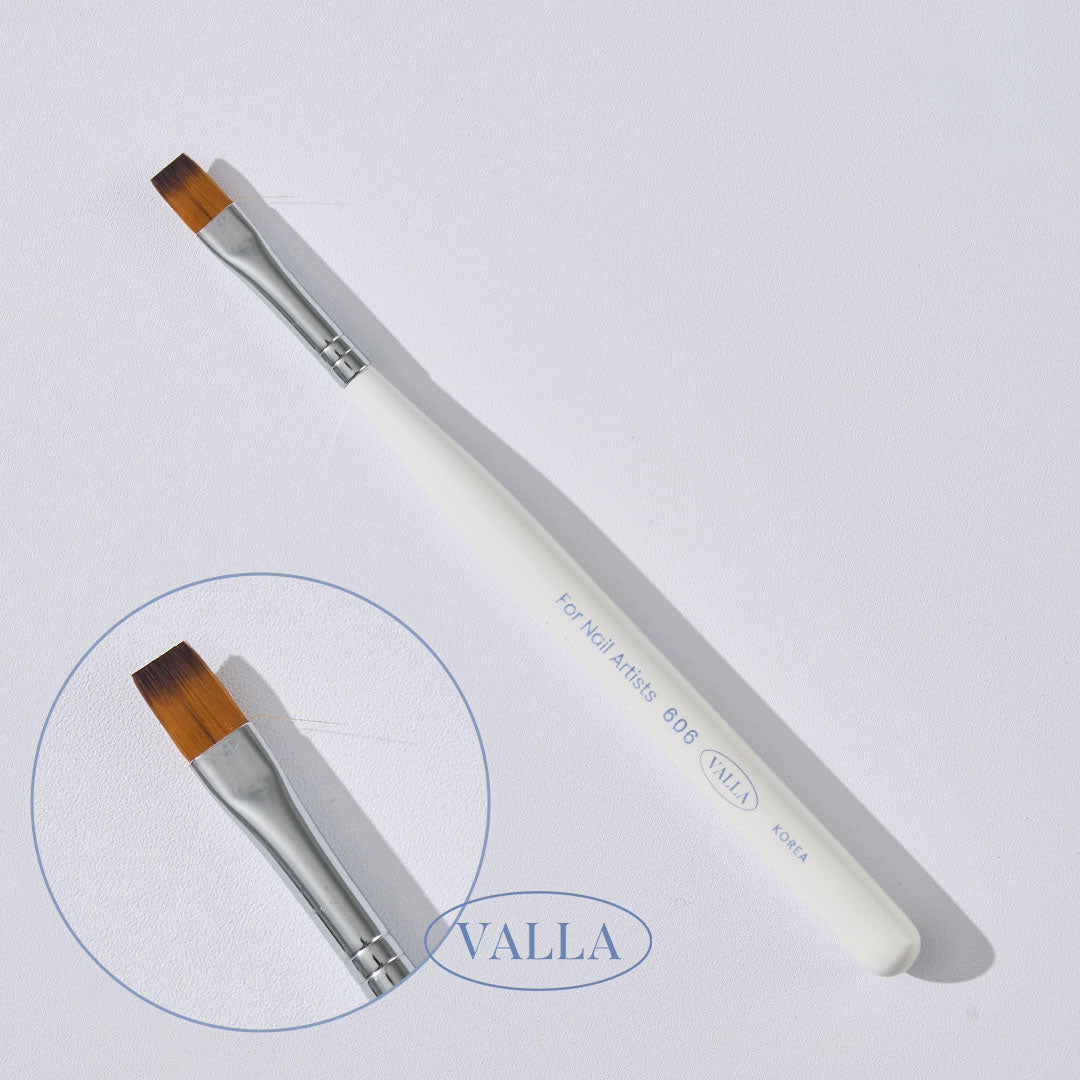 [VALLA] Flat Brush - One Step Gel Nail Polish Pen | Made in Korea Premium Gel Nail Brush