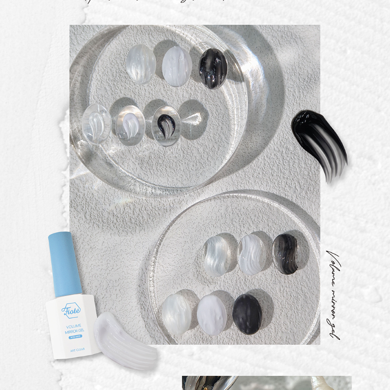 Fiote｜Volume Mirror Gel Clear 10g | GEL甲油 | Top Gel｜鏡面感晶透膠｜秒變卜卜甲