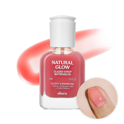 Ohora Natural Glow Glazed Syrup Nail Strengthener worldwide shipping