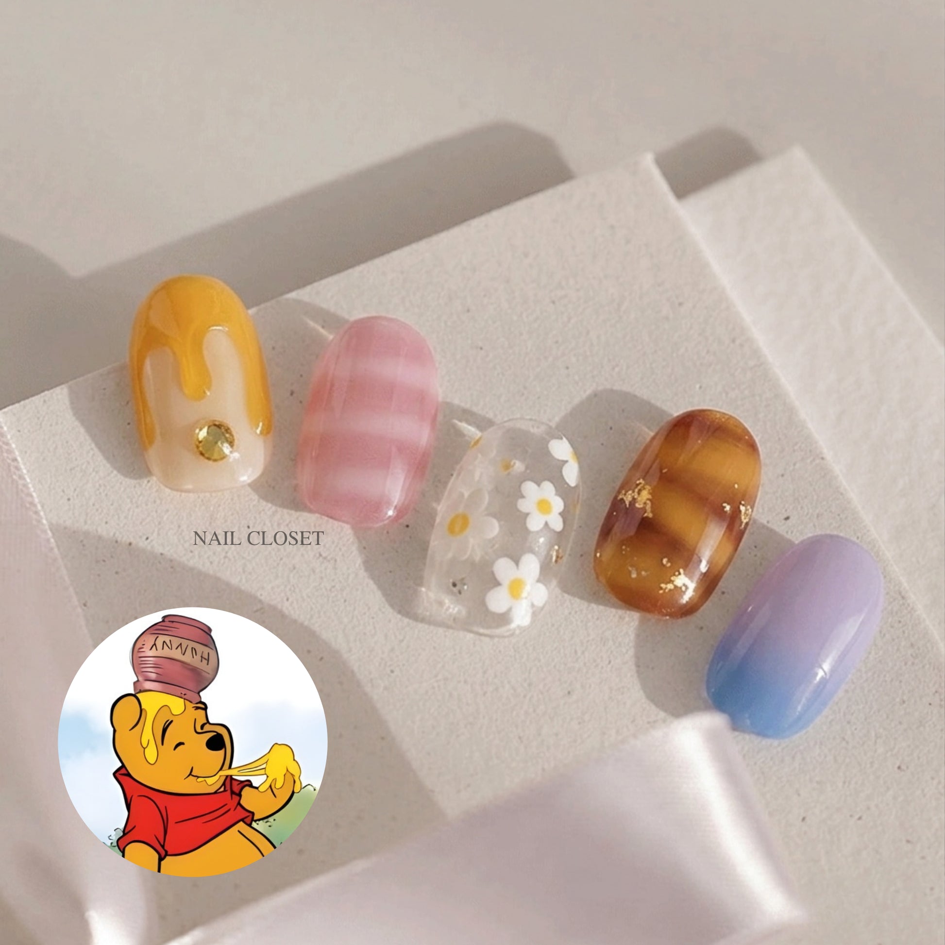 winnie the pooh nail stickers