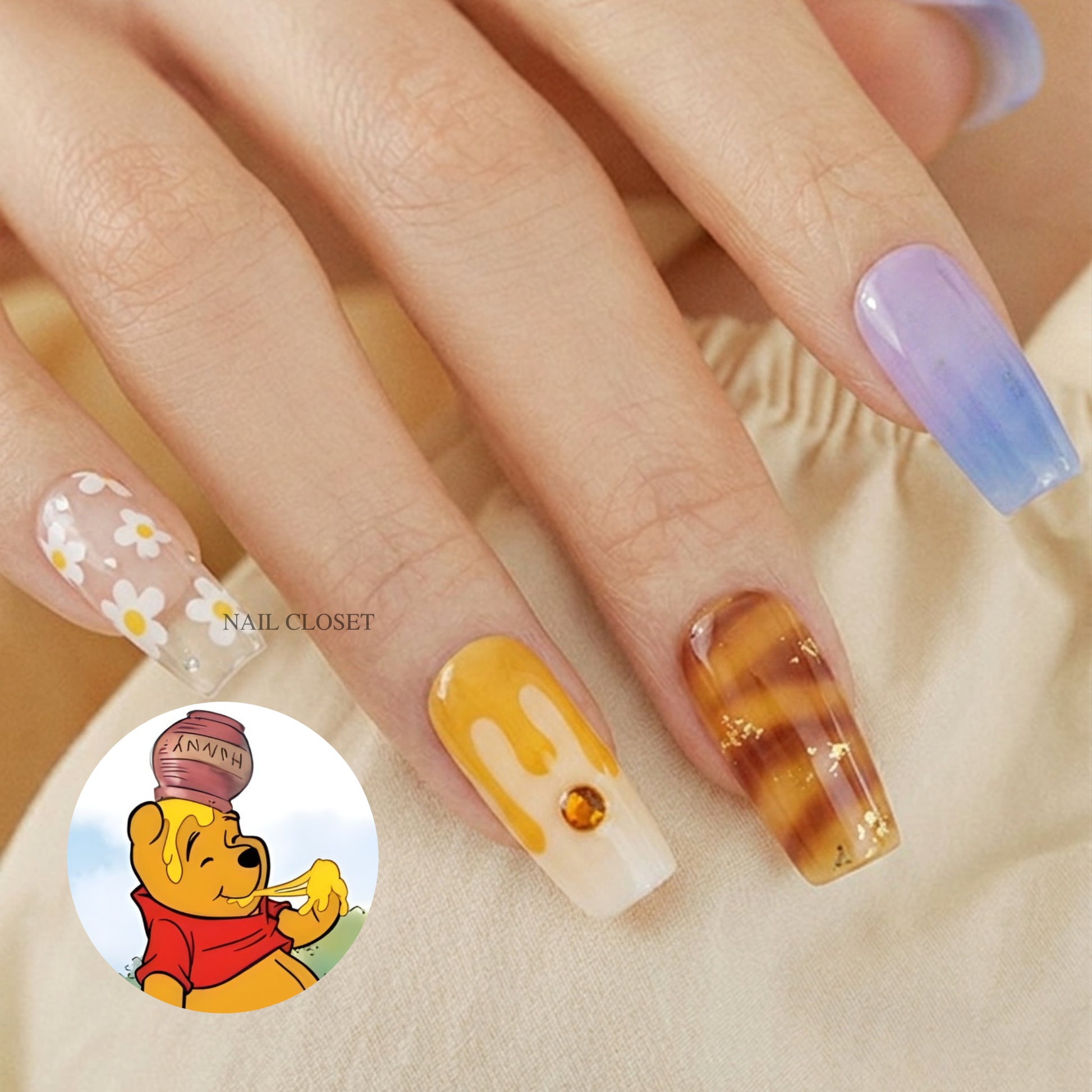 winnie the pooh nail stickers