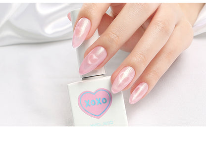 Jello Jello-KR｜XOXO collection magnetic gel｜JM-05 Kiss & Pink | GEL甲油 | Magnetic Gel｜粉紅色貓眼GEL｜甜心芭比的粉嫩誘惑