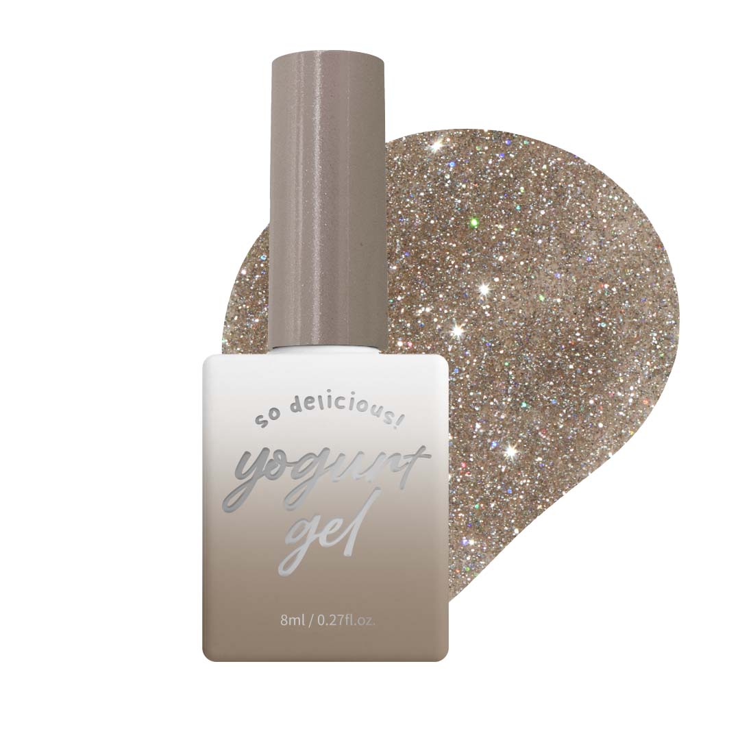 [Yogurt Nail] 'Look at Me' Reflective Glitter Gel #RG18 Beige Queen | GEL甲油 | Glitter Gel| 米色反光閃粉GEL甲油