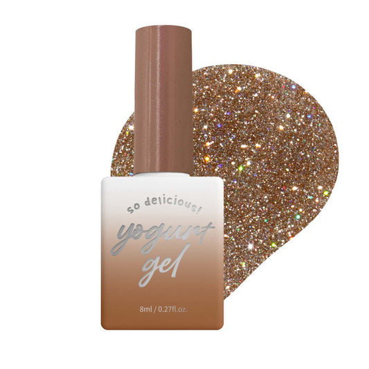 [Yogurt Nail] 'Look at Me' Reflective Glitter Gel #RG19 Sunset Queen | GEL甲油 | Glitter Gel｜日落橘反光閃粉GEL甲油