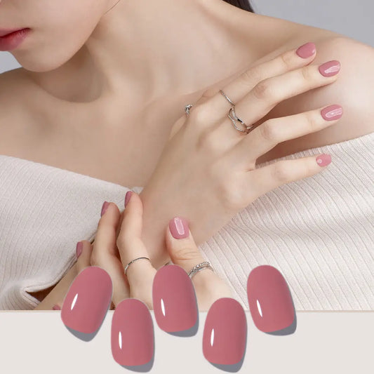 Ash Pink(I)|Nail Stickers|Hard Gel