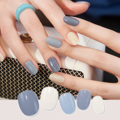 Blue Mellow(I)|Nail Stickers|Solar Gel