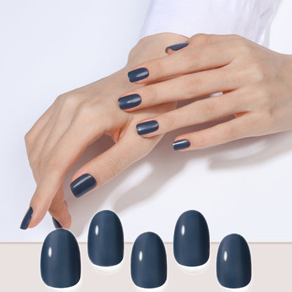 Cream Indigo Nails|指甲貼|Perfect Cured Gel