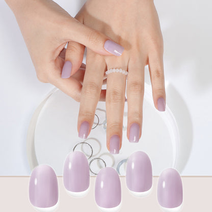 Cream Lavender Nails|指甲貼|Perfect Cured Gel| 免照燈指甲貼