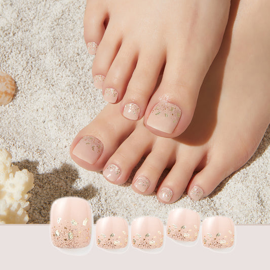 Golden Beach|Toe Nail Patch|Hard Gel