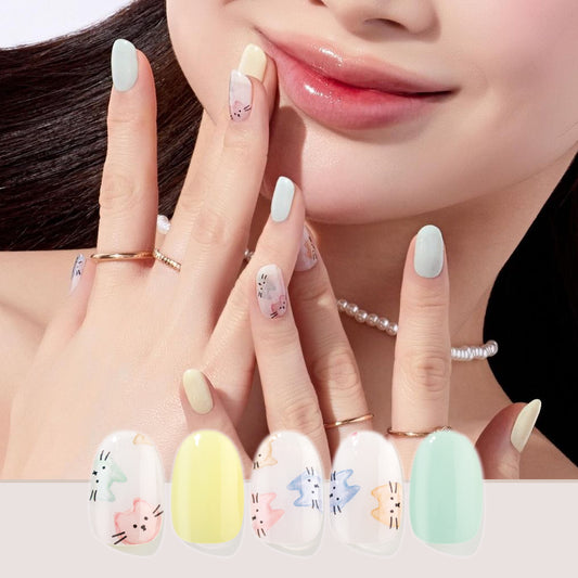 Meow Cat|Nail Stickers|Hard Gel