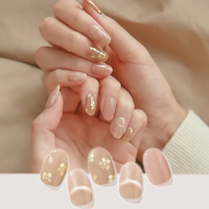 Antique Gold|Nail Sticker|Hard Gel