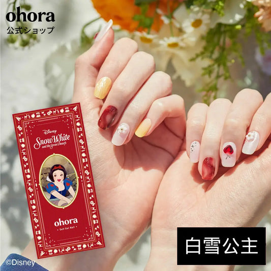 Ohora Japan Disney|N Snow White's Apple | 白雪公主指甲貼|指甲貼|Semi Cured Gel