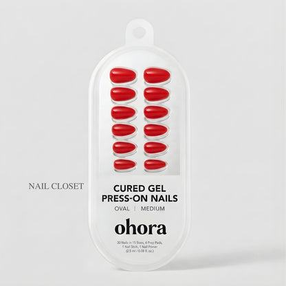 Premium Red presson nails