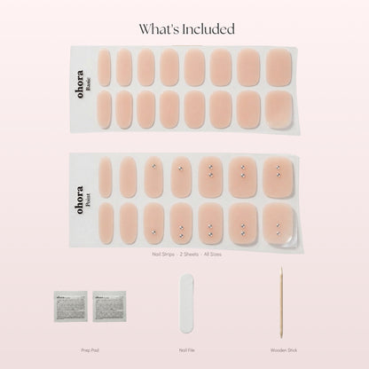 ohora Gel Nail Wraps Nude worldwide shipping