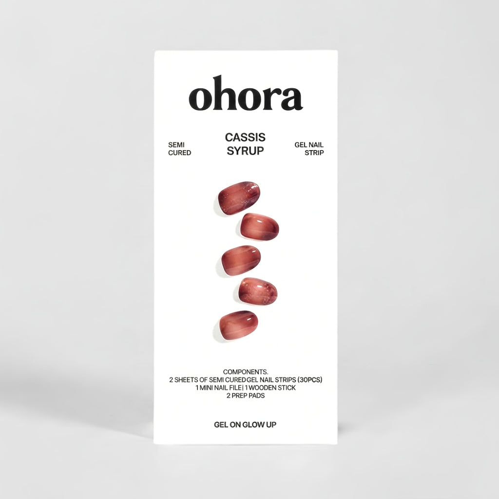wine red nail wraps