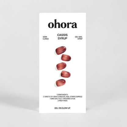 wine red nail wraps