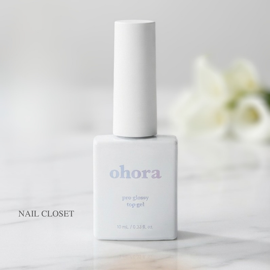 Ohora Pro Glossy Top Gel ｜專業極致亮面封層膠 ｜透明高光澤美甲封層