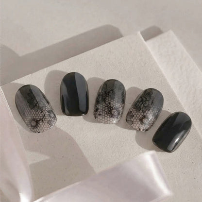 Black Lace Nail Wraps
