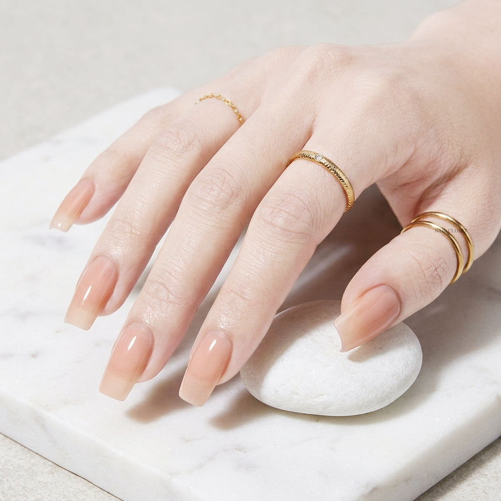 nude nail wraps