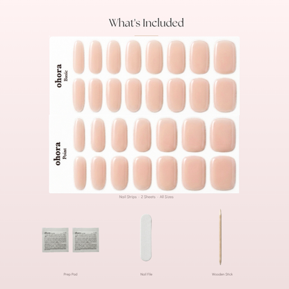 nude nail wraps