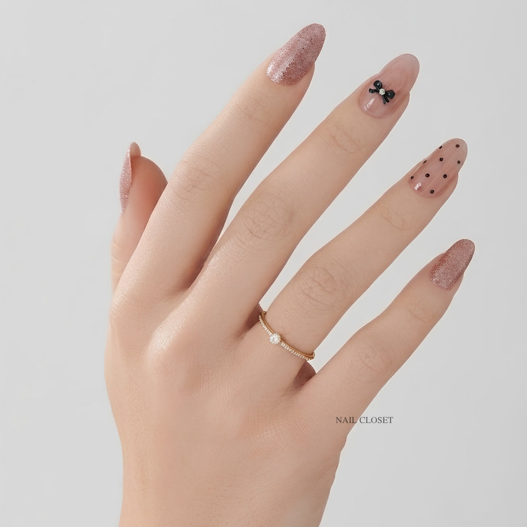 dusty rose nail wraps