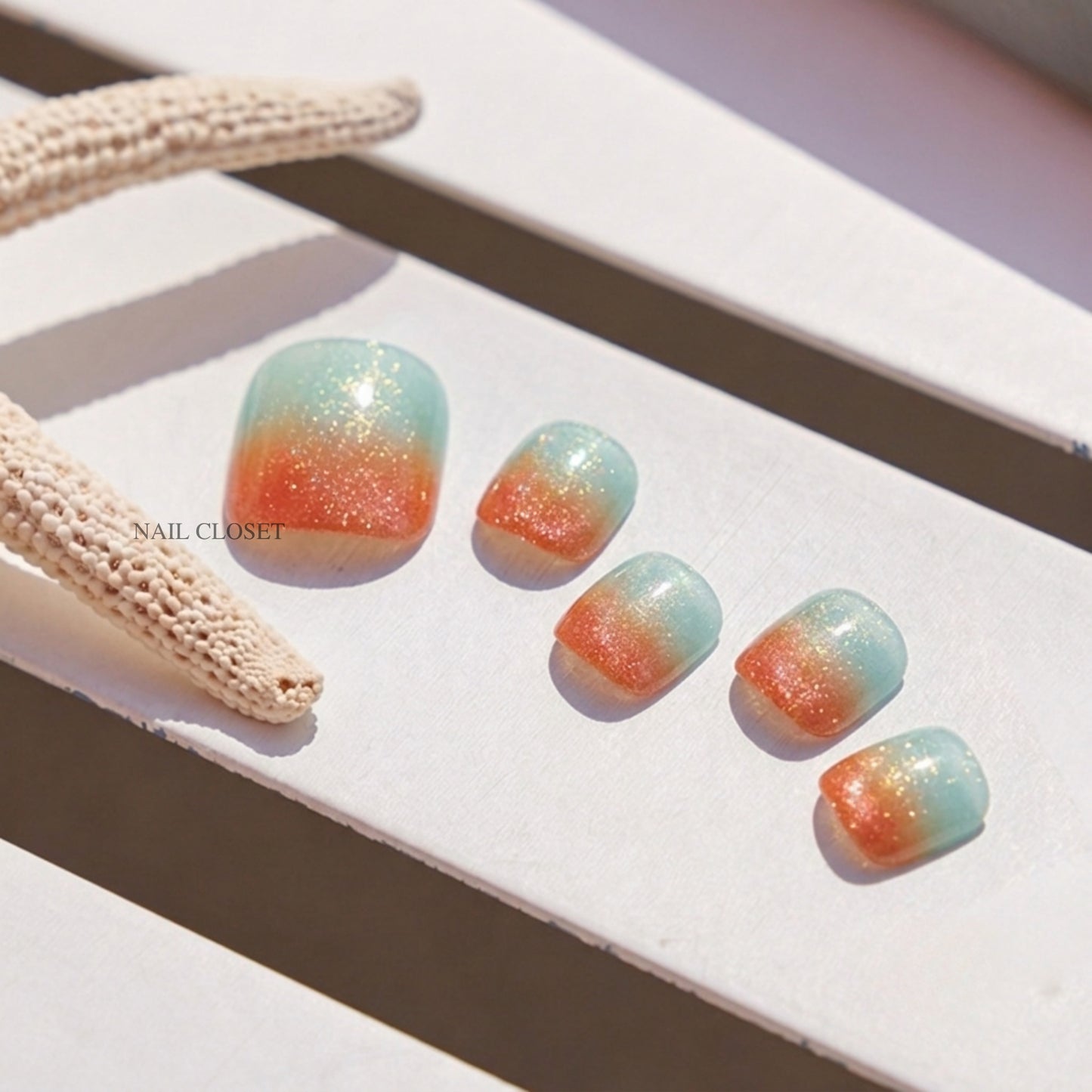 Semi cured gel pedi strips