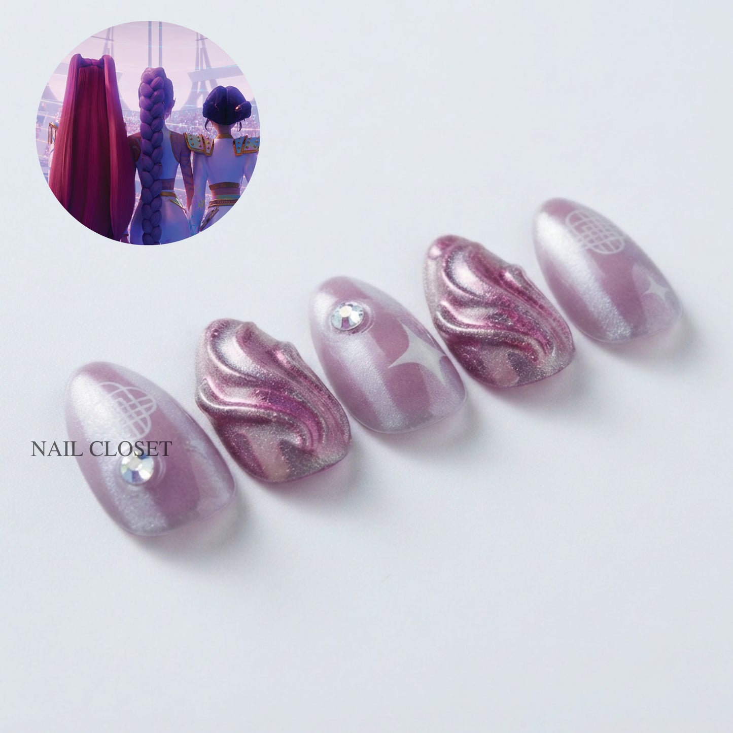 ohora KPop Demon Hunters press on nails