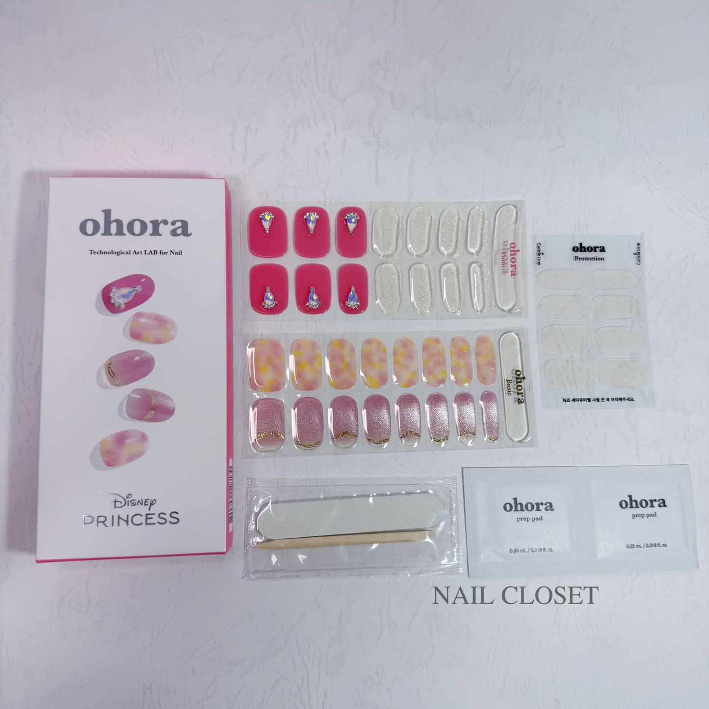 ohora Disney Princess Nail Wraps worldwide shipping