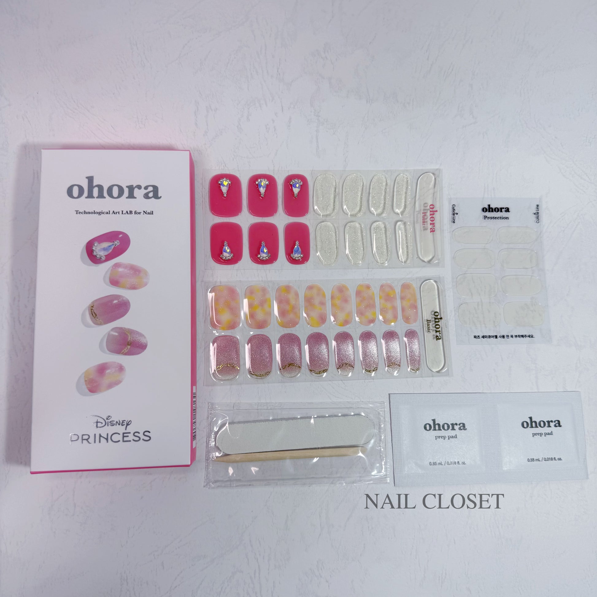 ohora Disney Princess Nail Wraps worldwide shipping