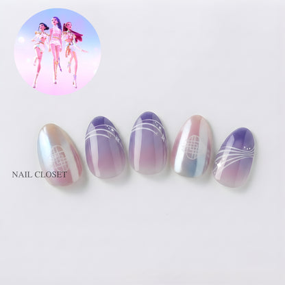 KPop Demon Hunters x ohora nail collection worldwide shipping