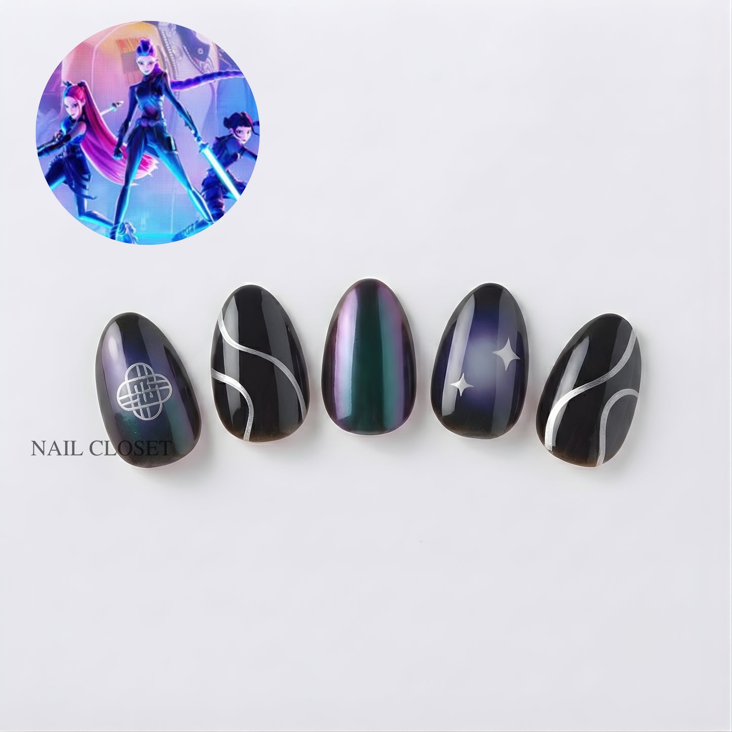 KPop Demon Hunters x ohora nail collection
