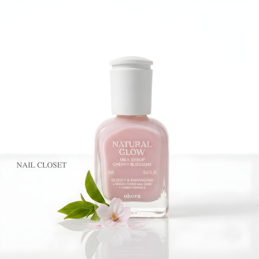 ohora Cherry Blossom Milk Syrup Nail Strengthener