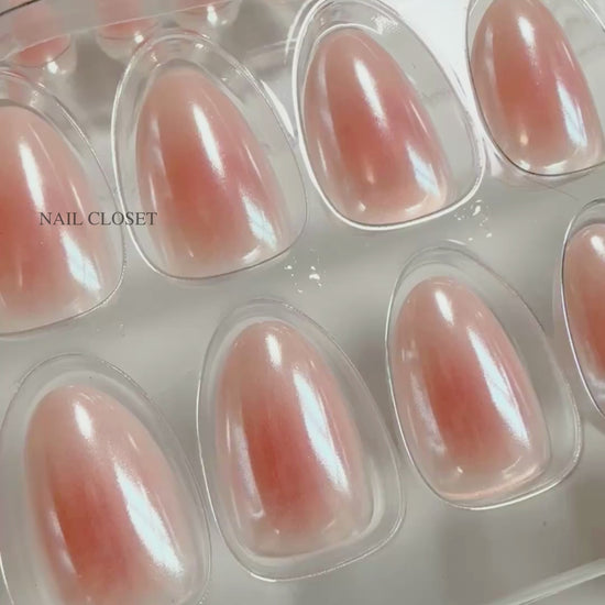 mirror effect press on nails
