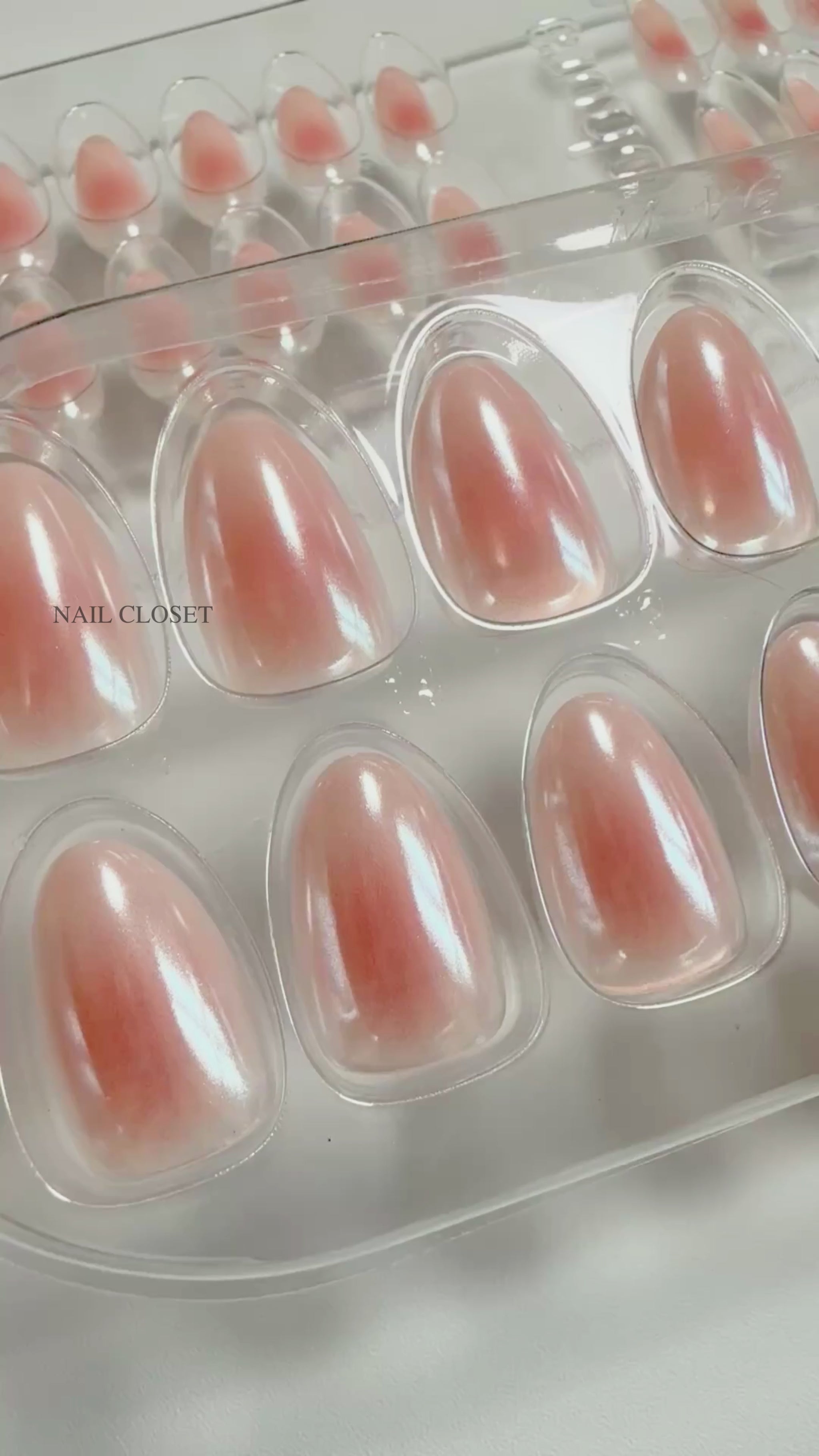 mirror effect press on nails
